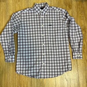 100% cotton Faconnable Plaid Button Down Shirt Mens Size S